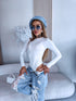Long Sleeve Bodysuit "BASIC" - WHITE